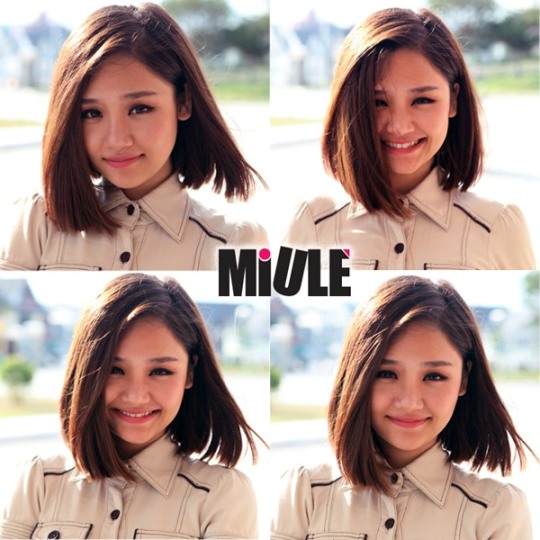 Mái tóc ngắn dễ thương của Miu Lê